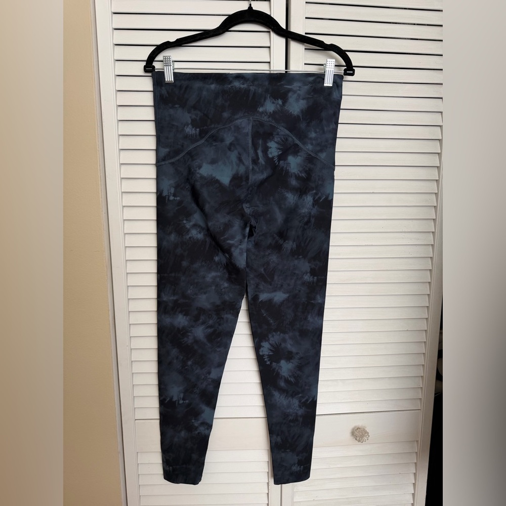 SPANX Booty Boost Blue Tie-Dye High-Waist Leggings